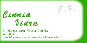 cinnia vidra business card